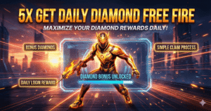 5x get daily diamond free fire