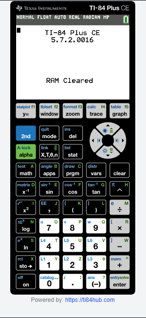 TI 84 Calculator Online
